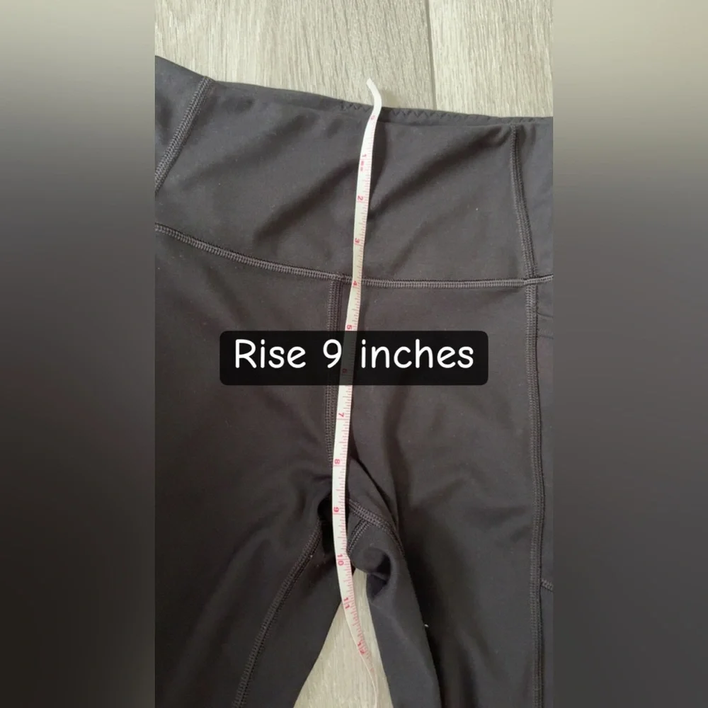 Victorias Secret Size 2 Small Black Athletic Leggings Side Pockets Full Length - Picture 4 of 7